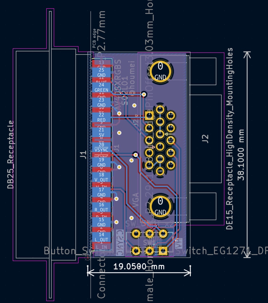 AV40SXRGBS FM77AV40SXのアナログRGBをVGAに変換