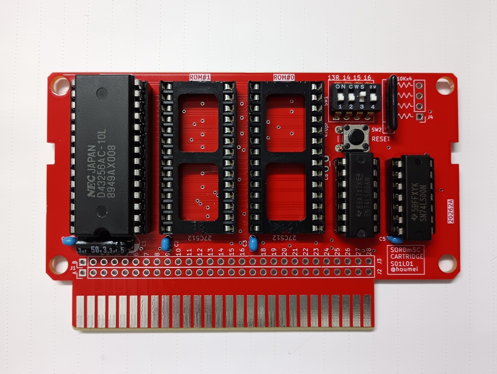 SORDm5C2 SORD m5用ROM/RAMカートリッジ基板【基板】