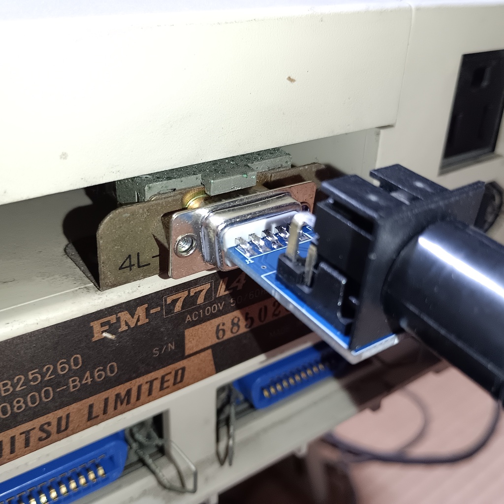 DE9DIN8 FM77/AV/16β用デジタルRGB出力変換アダプタ