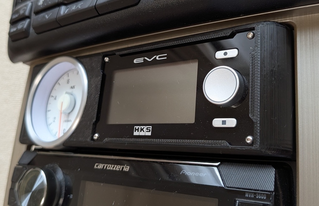 EVC&DefiΦ52メーター収納1DINケース