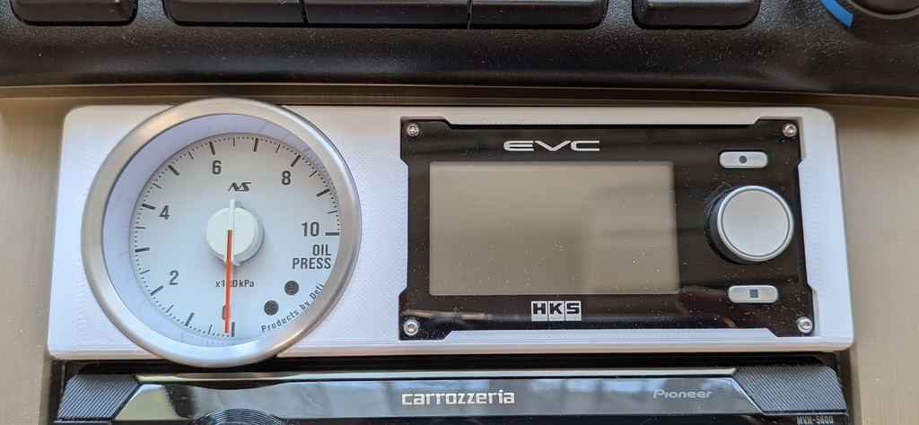 EVC&DefiΦ52メーター収納1DINケース