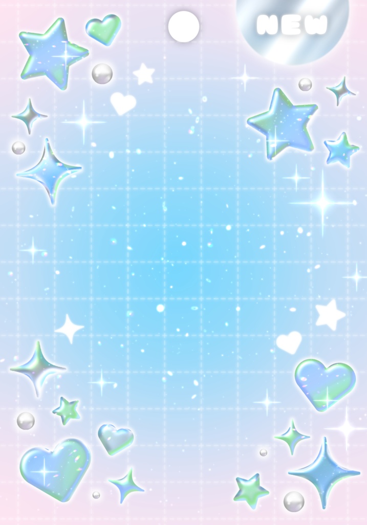 はさむだけ❕シール風ネットプリント素材