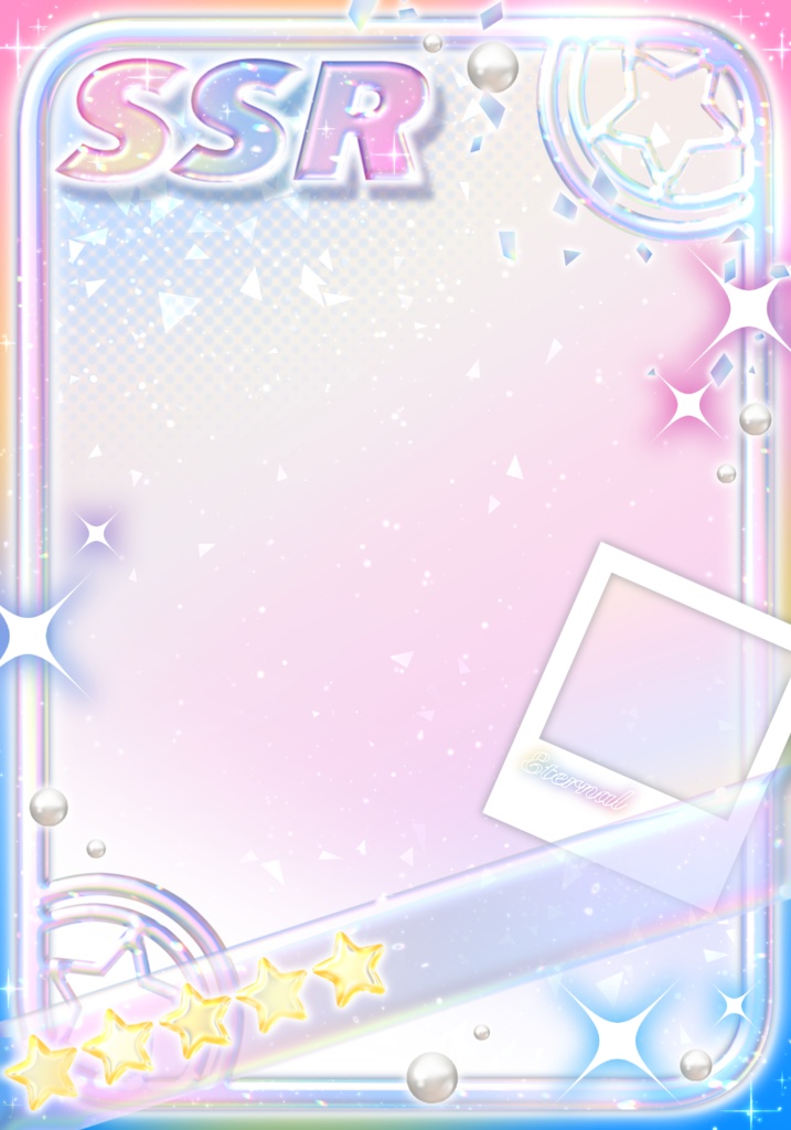 はさむだけ❕SSRカード風素材