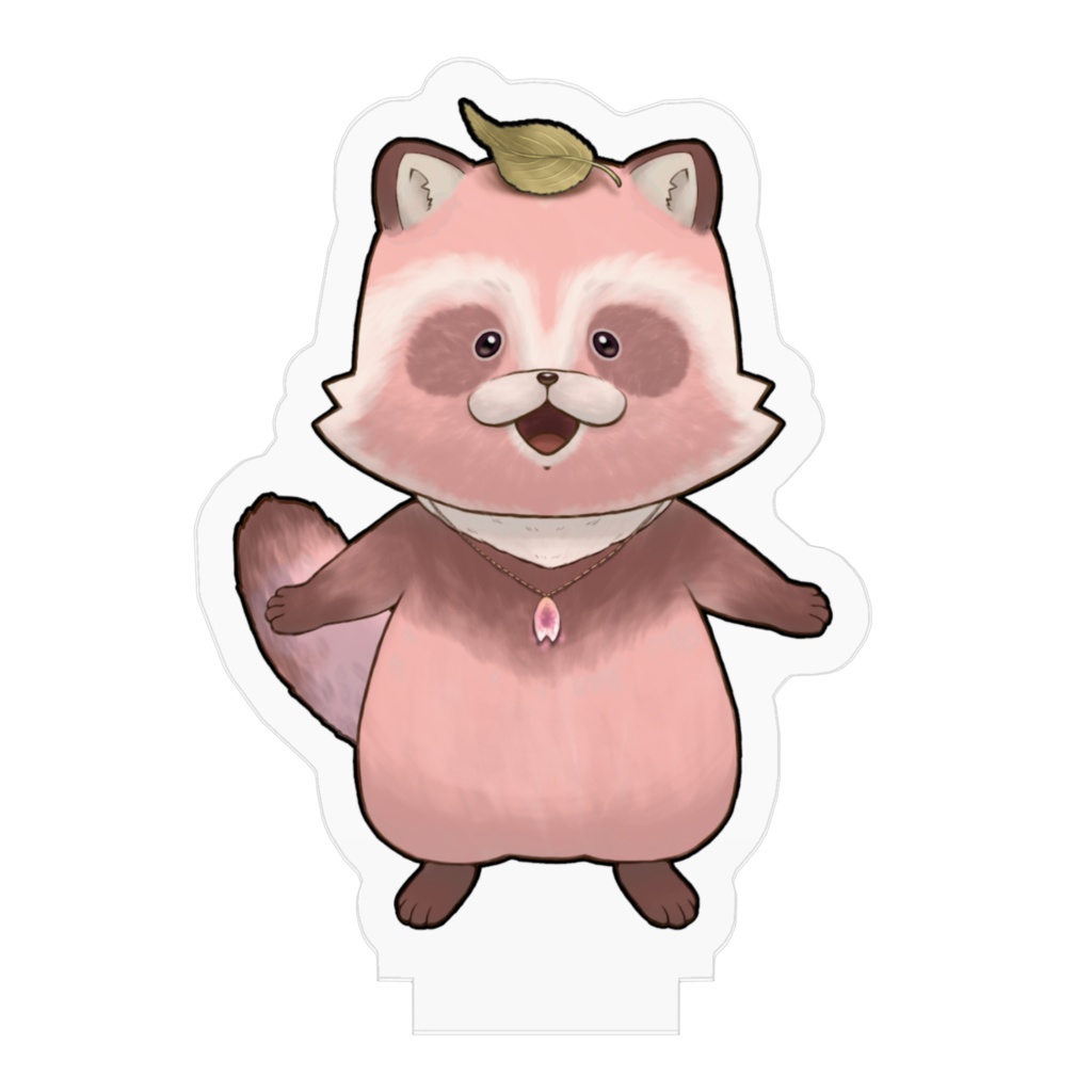 桜餅たぬアキ(桜)・アクリルスタンド/CH200人登録記念