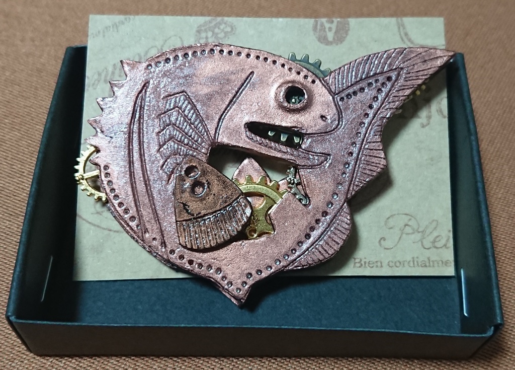 歯車ブローチ・ラブカ