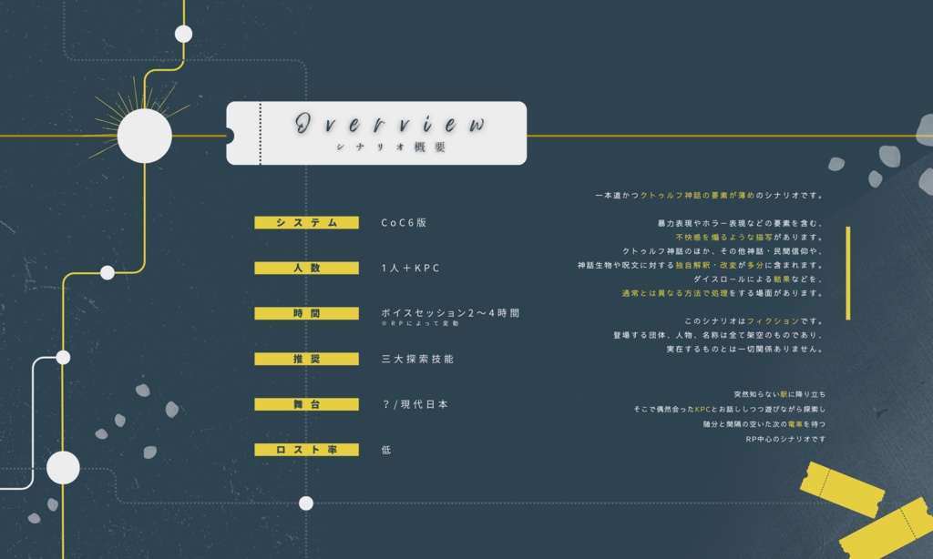【CoCシナリオ】廻葬線 ¦ SPLL:E196566