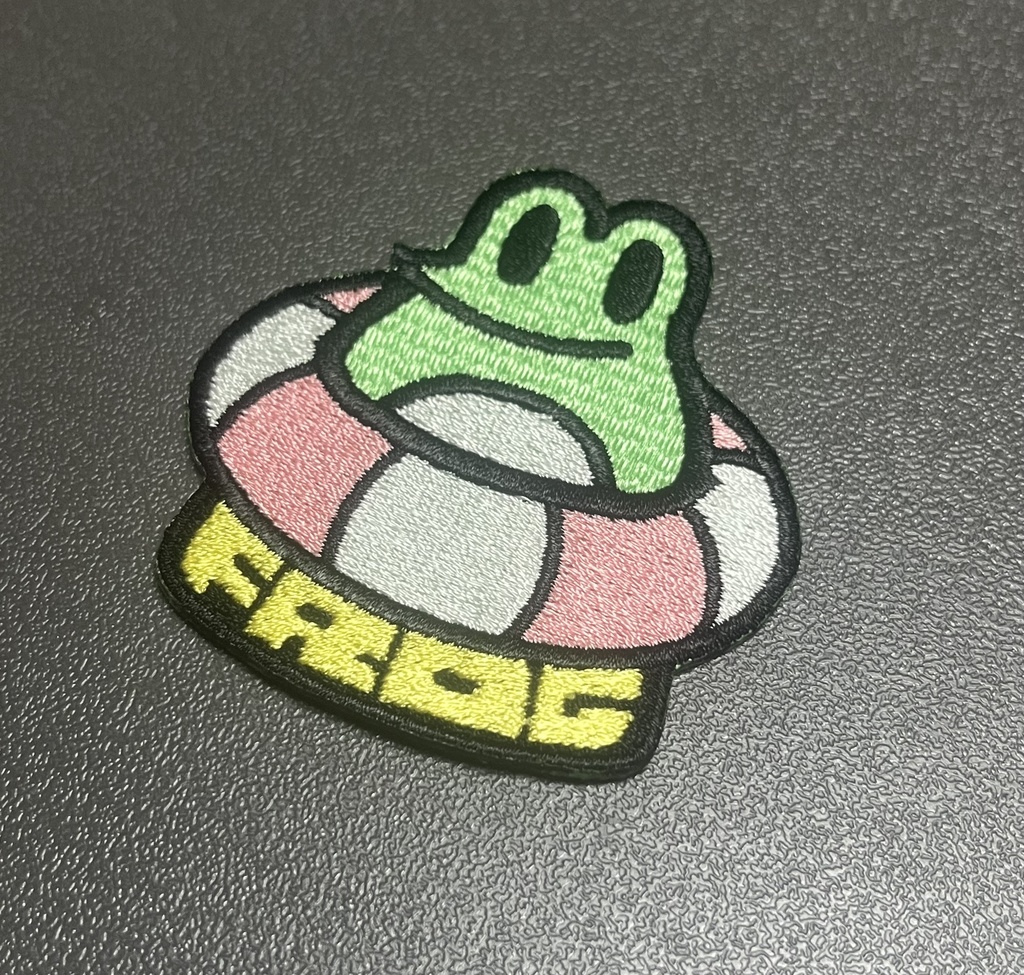 浮き輪フロッグのワッペン