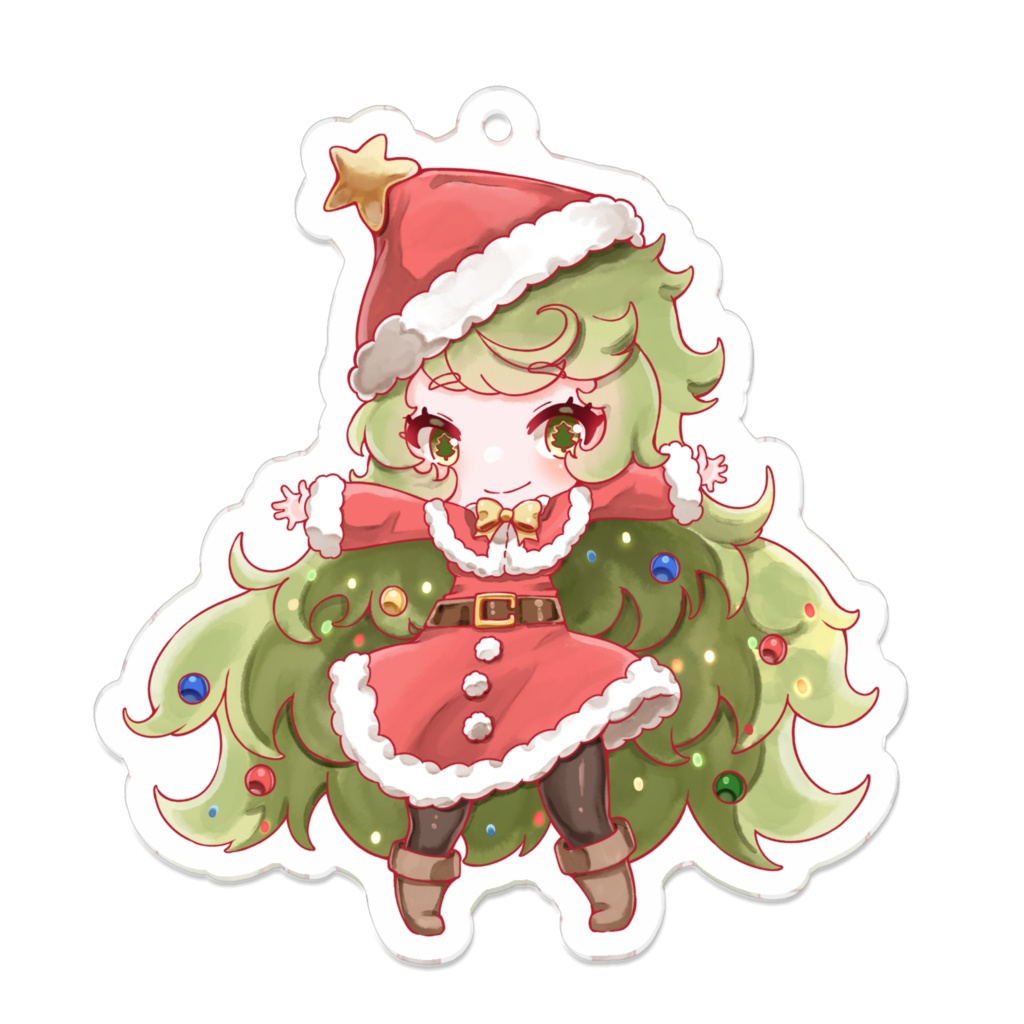 クリスマスツリーの女の子