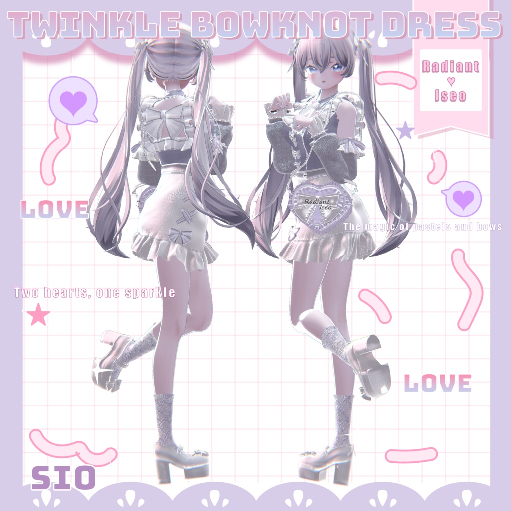 【❥Twinkle Bowknot Dress❥】7アバター対応Radiant-iseo