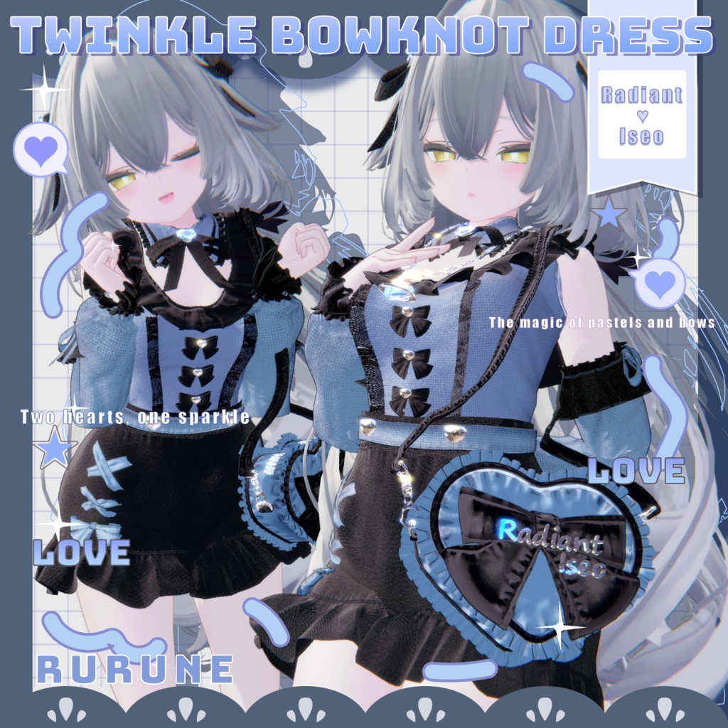 【❥Twinkle Bowknot Dress❥】7アバター対応Radiant-iseo
