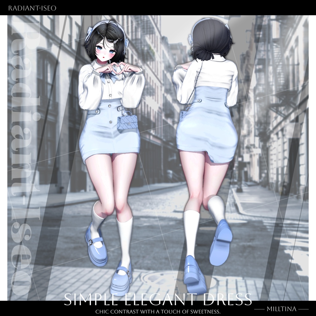 ✨SALE✨【⟡Simple Elegant Dress⟡】シンプルエレガントドレス 15アバター対応Radiant-iseo
