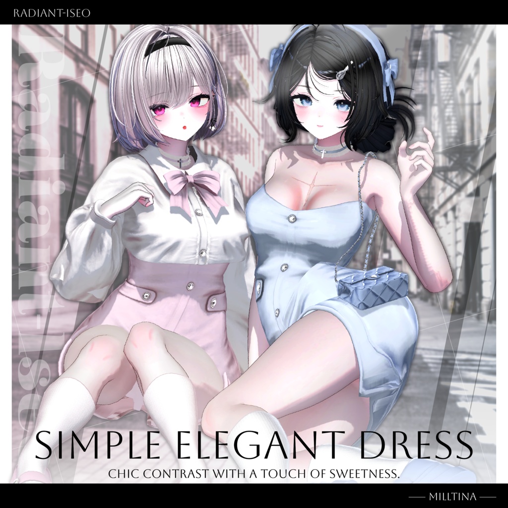 ✨SALE✨【⟡Simple Elegant Dress⟡】シンプルエレガントドレス 15アバター対応Radiant-iseo