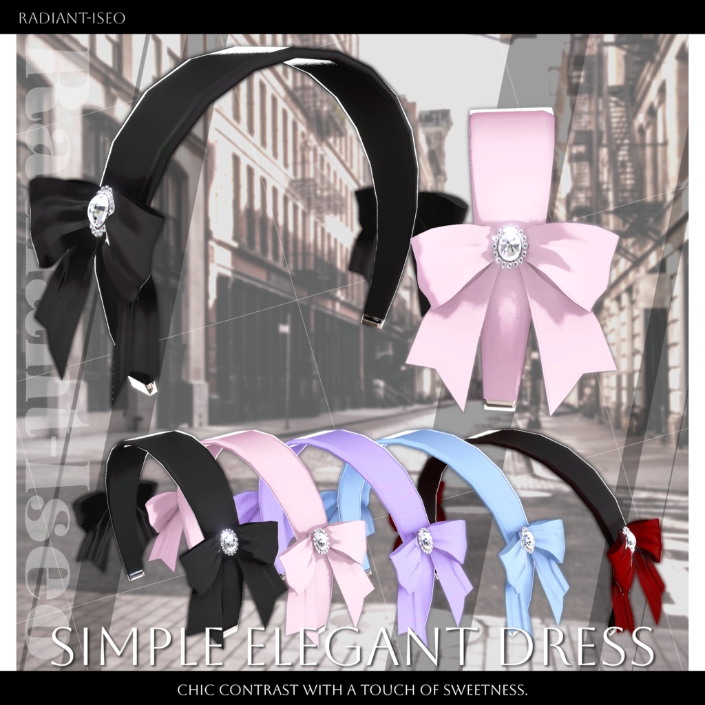 ✨SALE✨【⟡Simple Elegant Dress⟡】シンプルエレガントドレス 15アバター対応Radiant-iseo