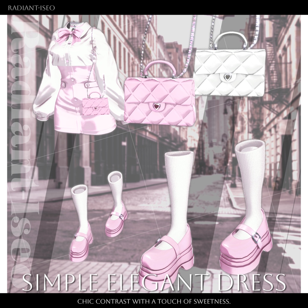 ✨SALE✨【⟡Simple Elegant Dress⟡】シンプルエレガントドレス 15アバター対応Radiant-iseo