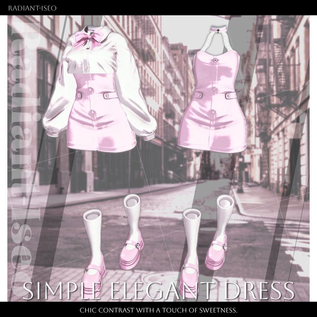 ✨SALE✨【⟡Simple Elegant Dress⟡】シンプルエレガントドレス 15アバター対応Radiant-iseo
