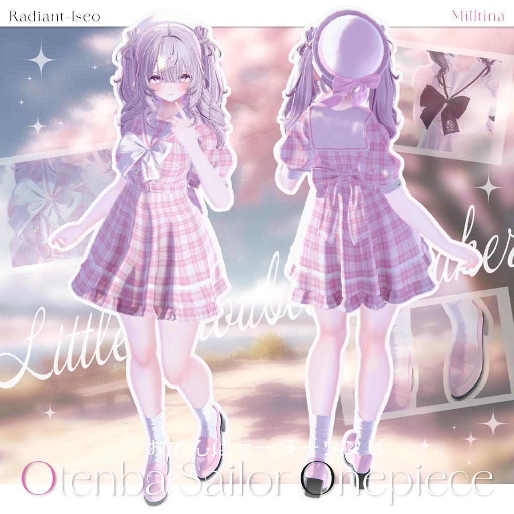 【🍞Otenba Sailor Onepiece🍞】おてんばセーラーワンピ 16アバター対応Radiant-iseo