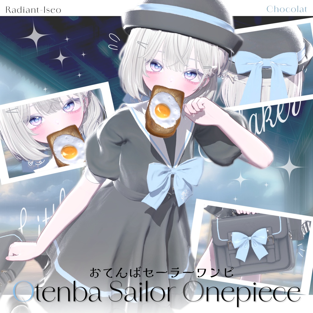 【🍞Otenba Sailor Onepiece🍞】おてんばセーラーワンピ 16アバター対応Radiant-iseo