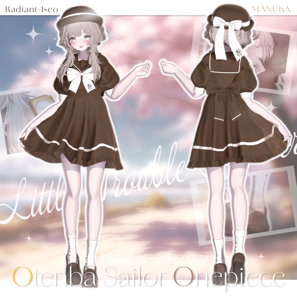【🍞Otenba Sailor Onepiece🍞】おてんばセーラーワンピ 16アバター対応Radiant-iseo