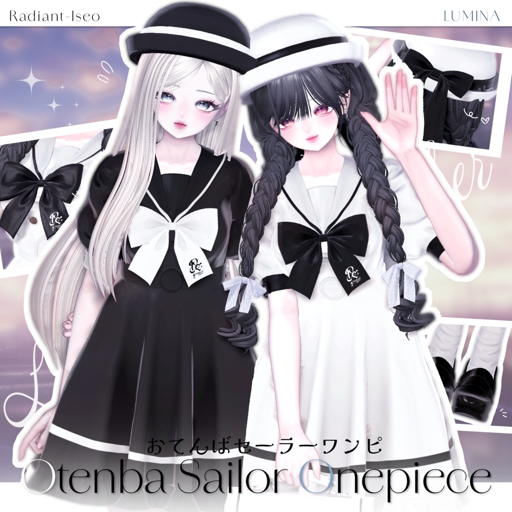 【🍞Otenba Sailor Onepiece🍞】おてんばセーラーワンピ 16アバター対応Radiant-iseo