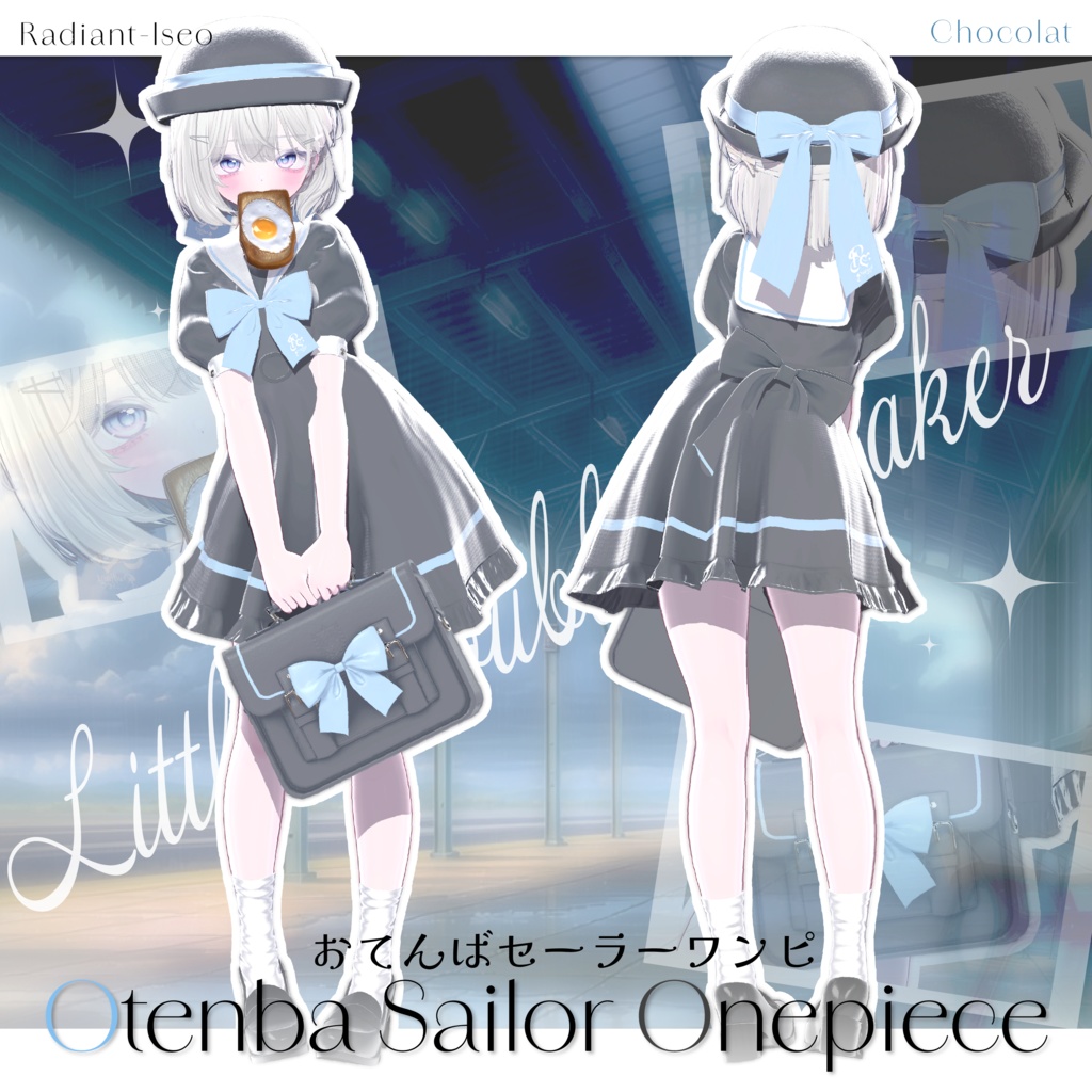 【🍞Otenba Sailor Onepiece🍞】おてんばセーラーワンピ 16アバター対応Radiant-iseo