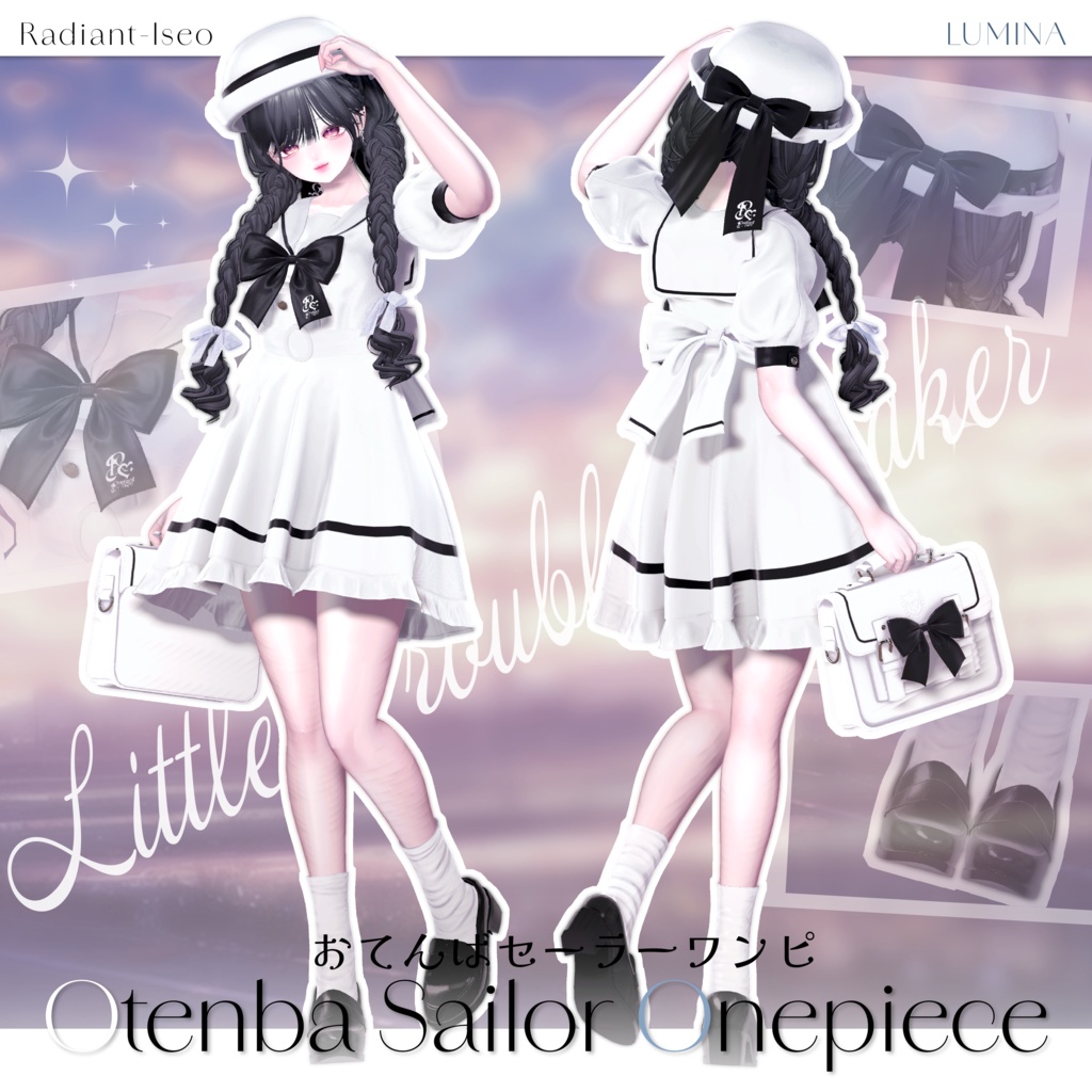 【🍞Otenba Sailor Onepiece🍞】おてんばセーラーワンピ 16アバター対応Radiant-iseo
