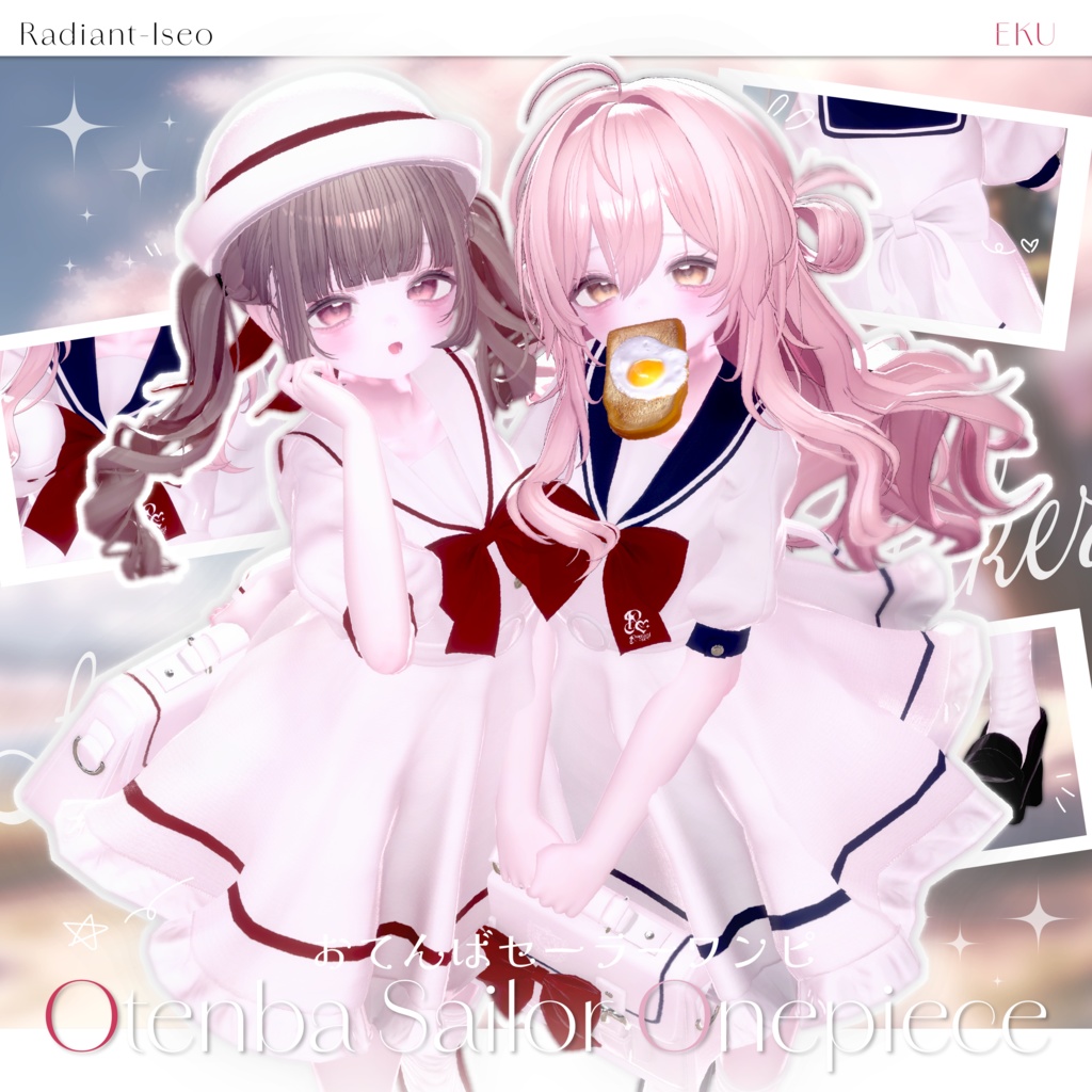 【🍞Otenba Sailor Onepiece🍞】おてんばセーラーワンピ 16アバター対応Radiant-iseo