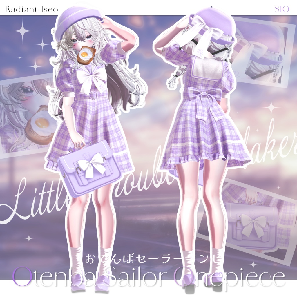 【🍞Otenba Sailor Onepiece🍞】おてんばセーラーワンピ 16アバター対応Radiant-iseo