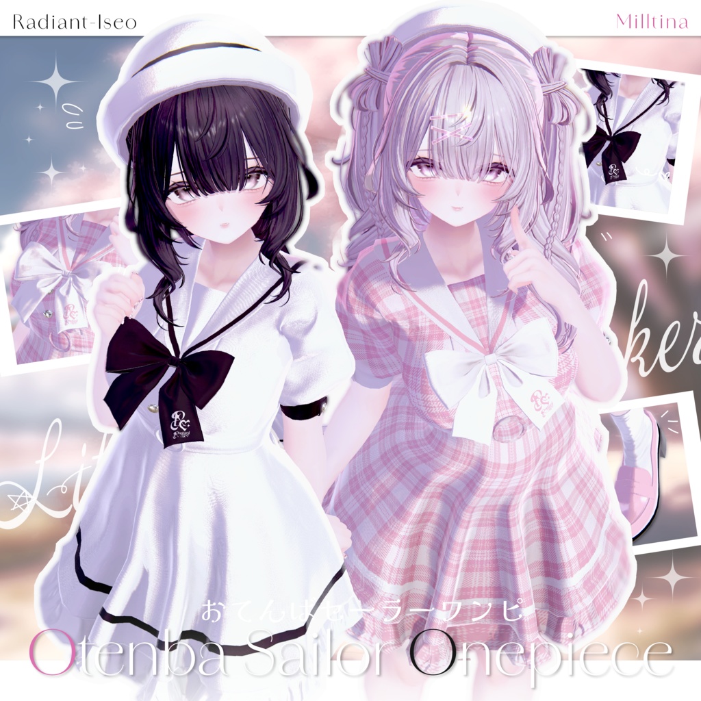 【🍞Otenba Sailor Onepiece🍞】おてんばセーラーワンピ 16アバター対応Radiant-iseo