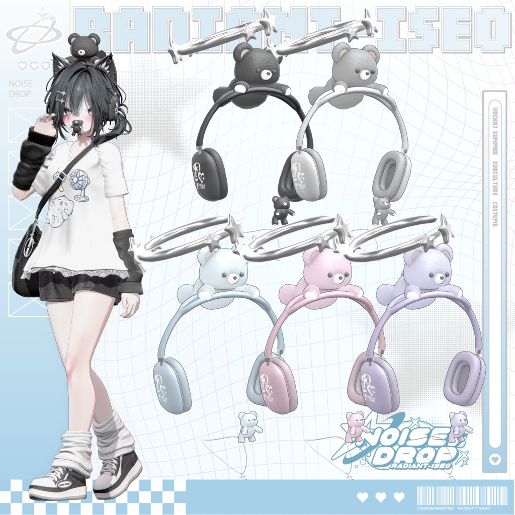 【💟💫NOISE DROP💫💟】 18アバター対応Radiant-iseo