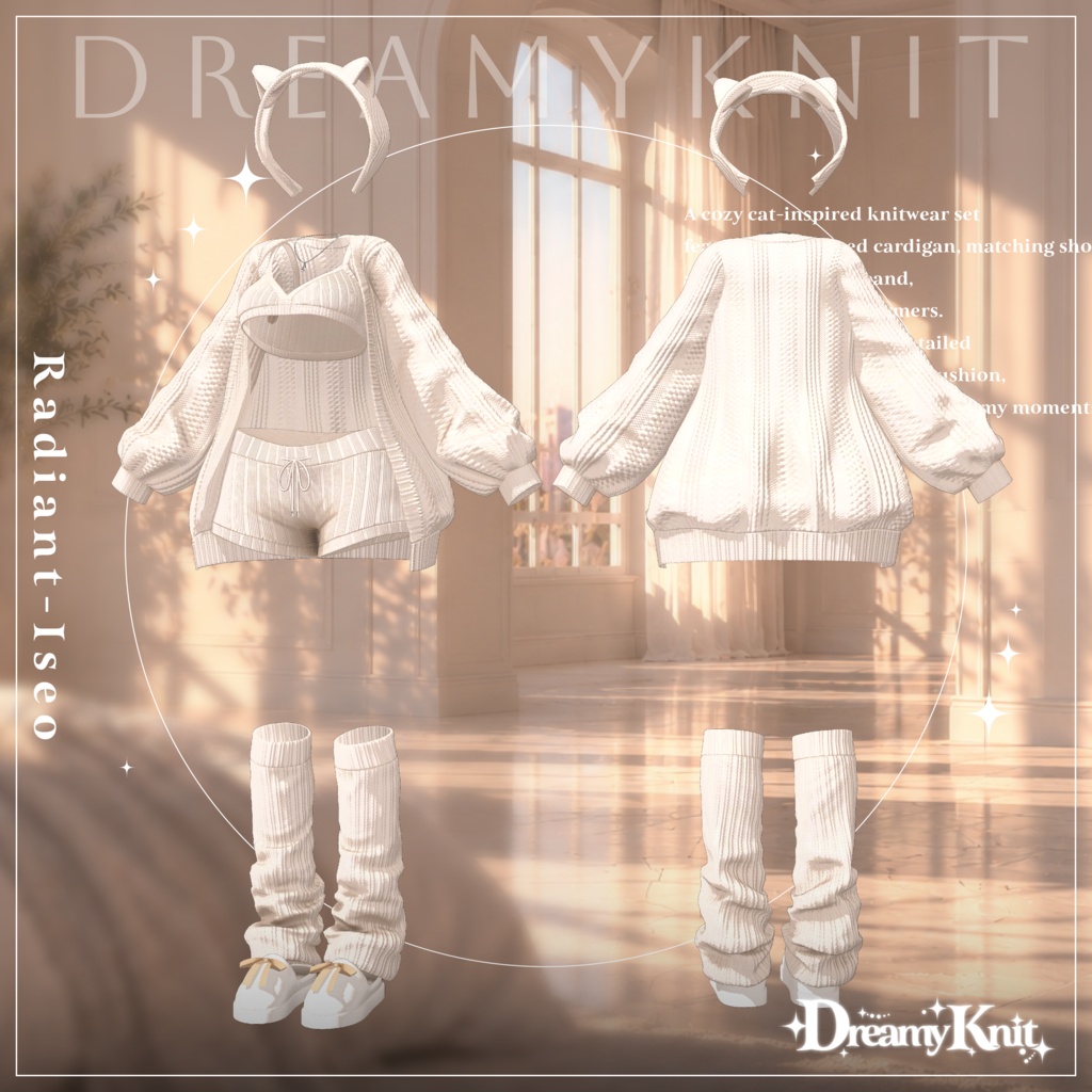 【🧶 𝑫𝒓𝒆𝒂𝒎𝒚𝑲𝒏𝒊𝒕 🎀】ドリーミーニット 14アバター対応Radiant-iseo