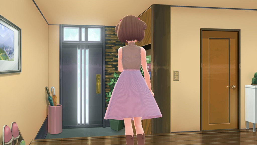 【VRoid】春の新作♪ニット+プリーツスカート風セット