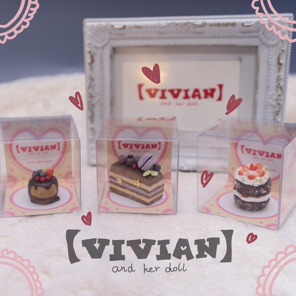 Vivian ミニチュアフード ケーキ Vivian And Her Doll Booth