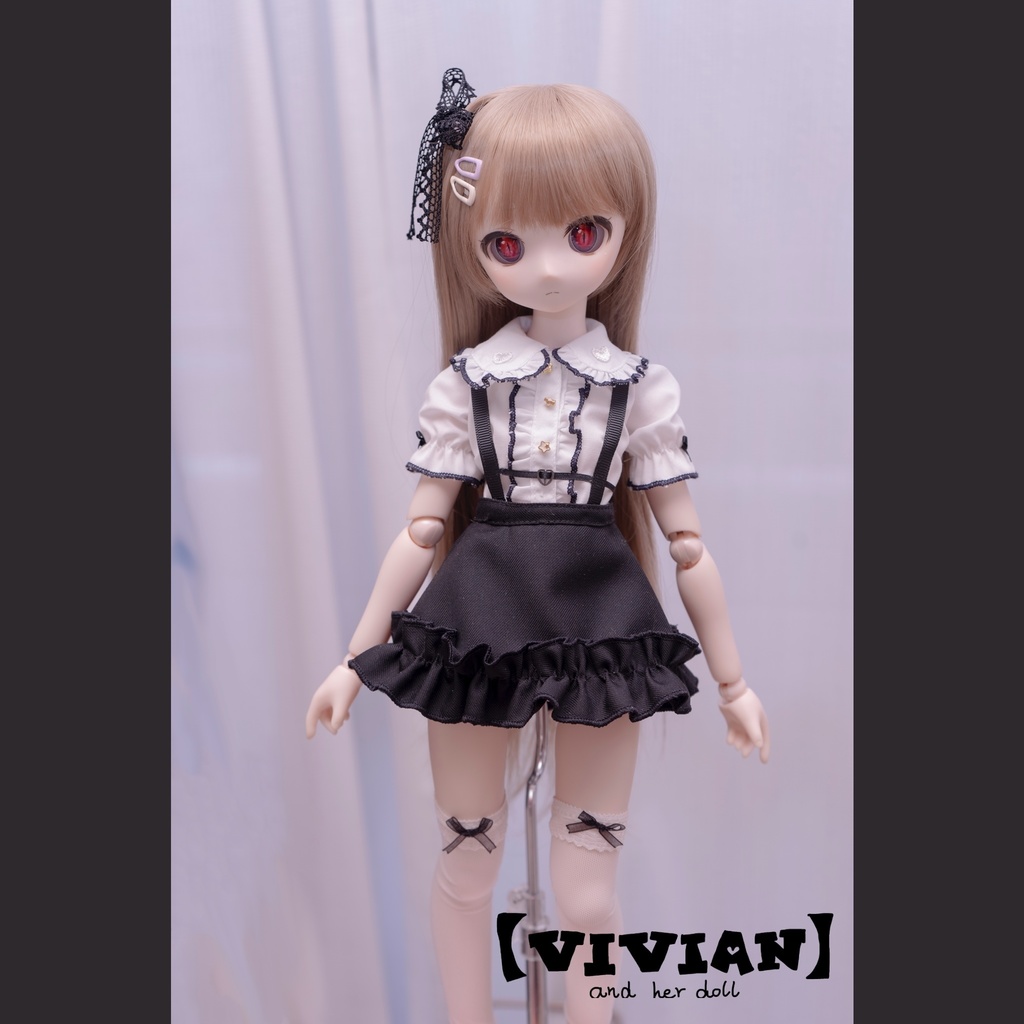 VIVIAN】MDD量產型 地雷系ブラウス❤︎スカートセット vivian_and_her_doll BOOTH