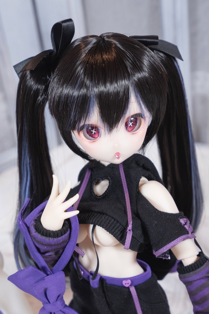 VIVIAN】8~9インチmdd&ddサイズドール用ウィッグ ツインテール - vivian_and_her_doll - BOOTH