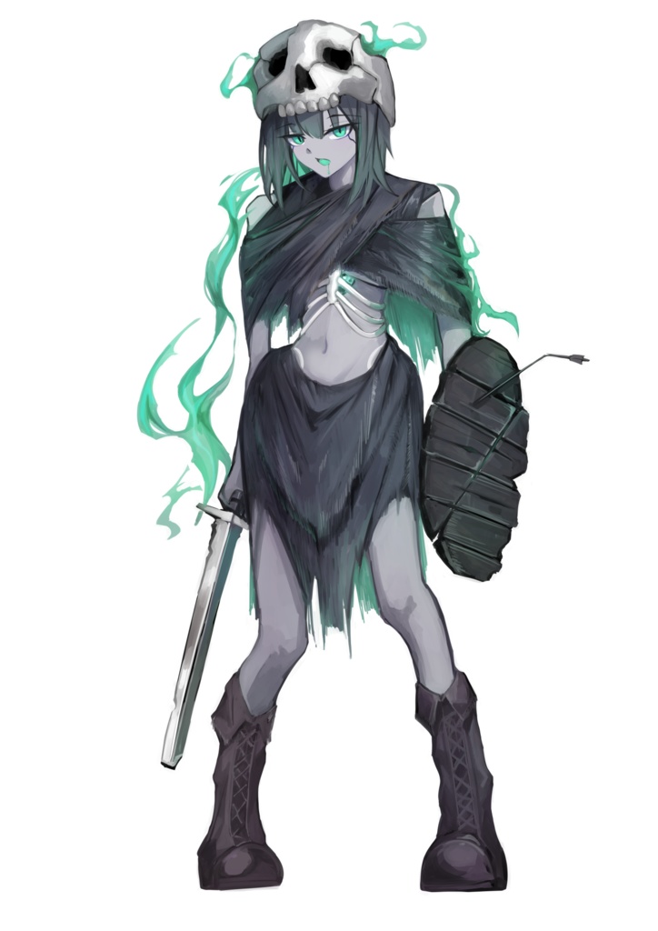 スケルトン娘 表情差分11種類