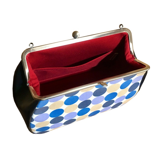 歌たぬ歌ドットがま口ポシェット