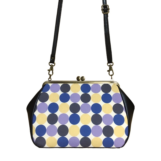 歌たぬ歌ドットがま口ポシェット