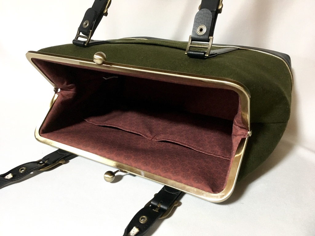 御手杵イメージがま口トートバッグ