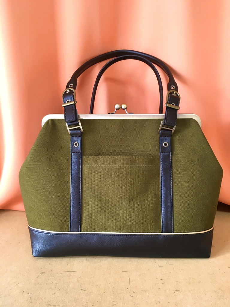 御手杵イメージがま口トートバッグ