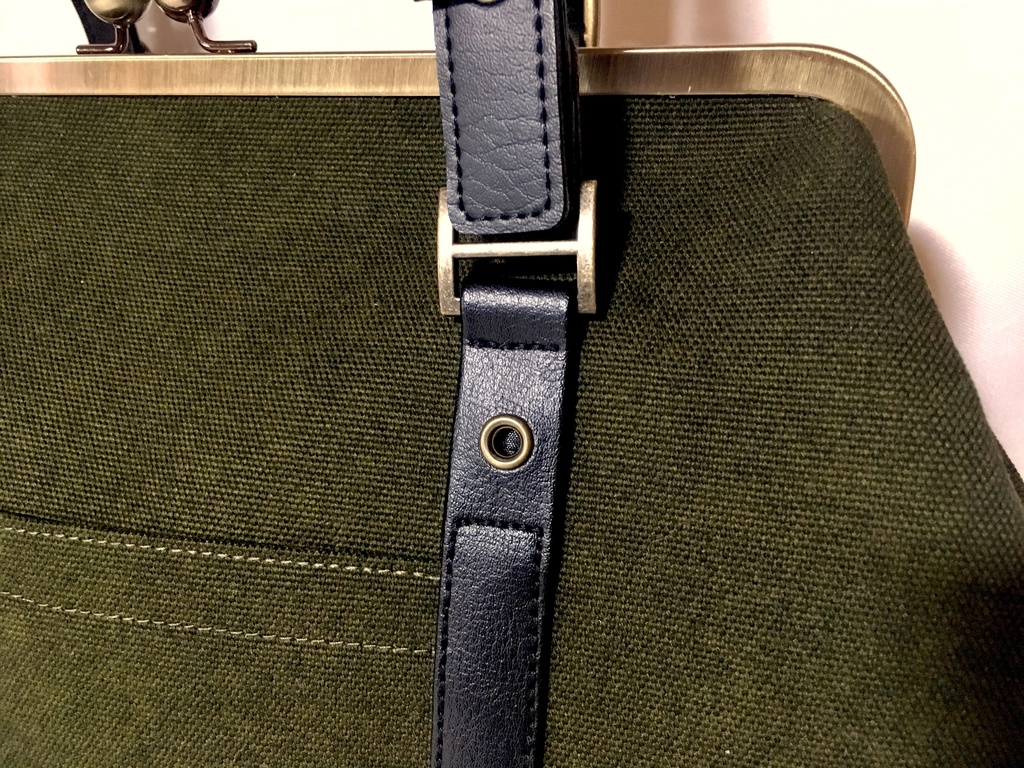 御手杵イメージがま口トートバッグ