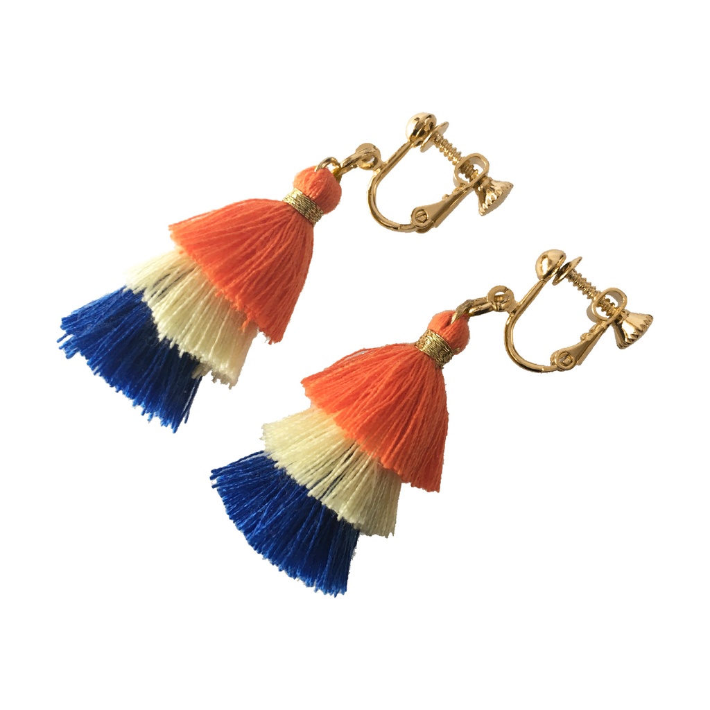 陸奥守吉行の3段タッセルピアス・イヤリング