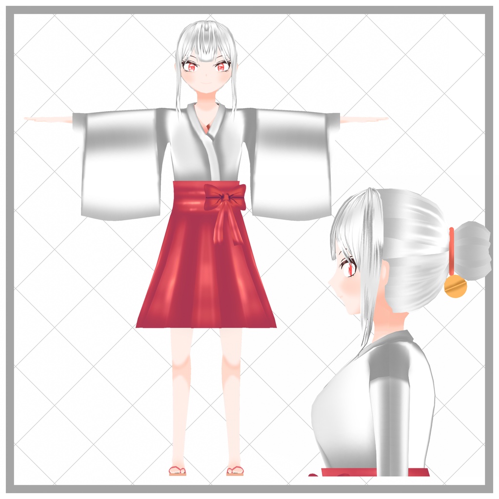 セール中半額!!【Vtuber向け】配信用3Dモデル(.vrm)