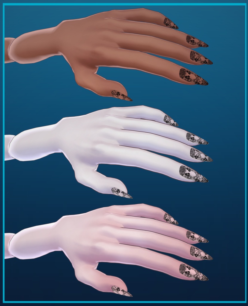 Lace Touched Nails