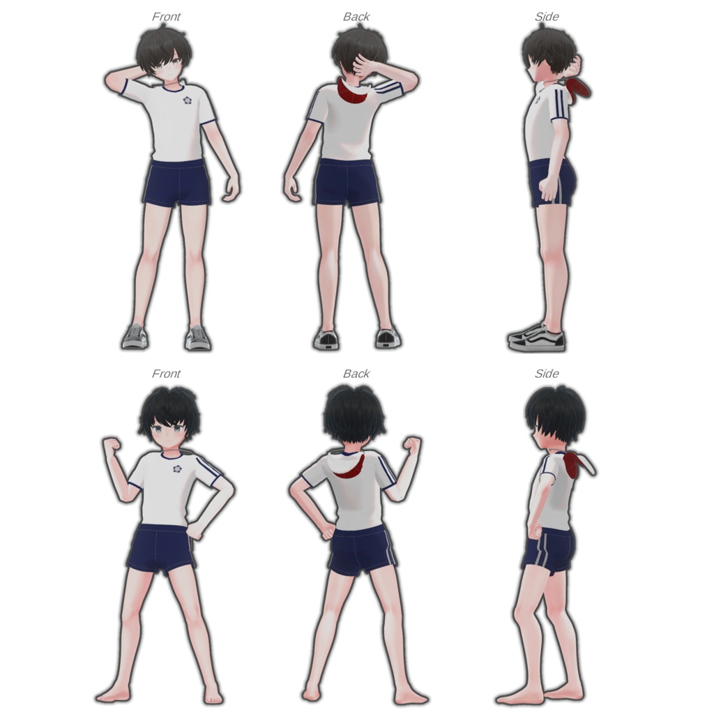 虚構学園初等部指定体操着 (ぜれアバ+PlusHead+ハオラン+ひゅーじょん対応)
