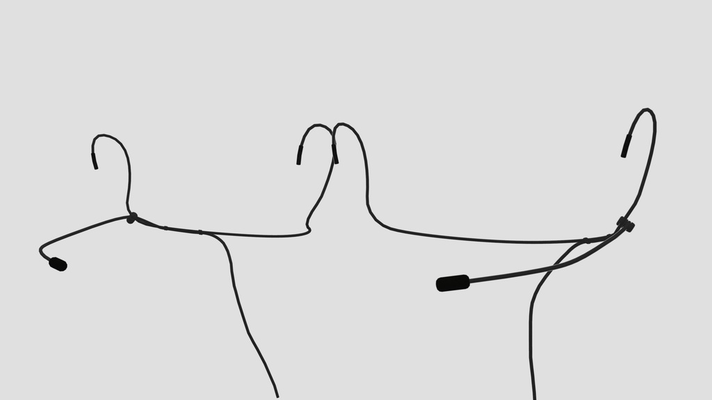 アイドル用 ヘッドセットマイク(シェイプキー付き)