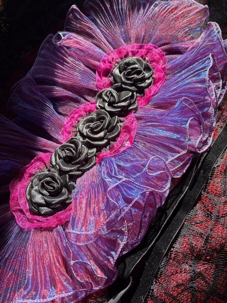 ヘッドドレス 【黒バラ】