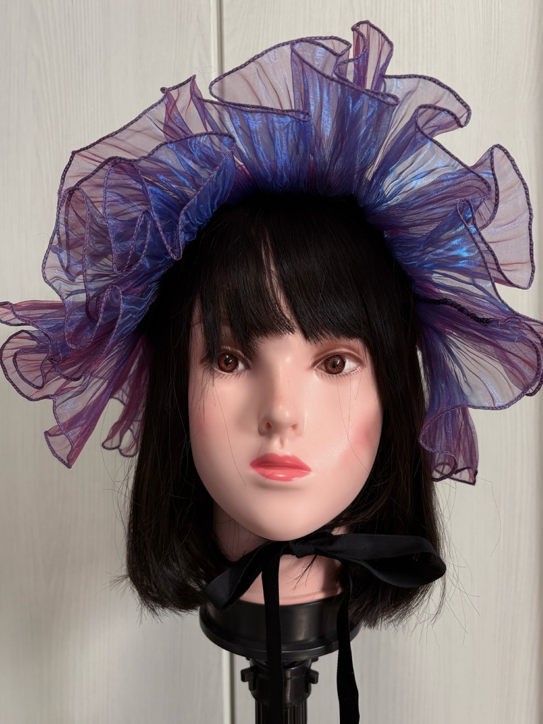 ヘッドドレス 【黒バラ】