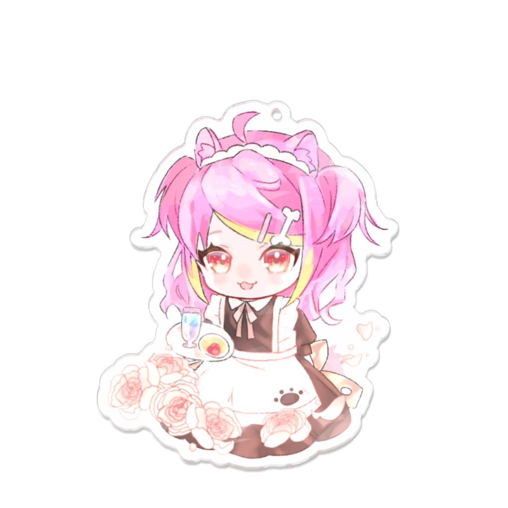 ちほう推しin富山オリジナルアクリルキーホルダー『犬見ぽめこ』