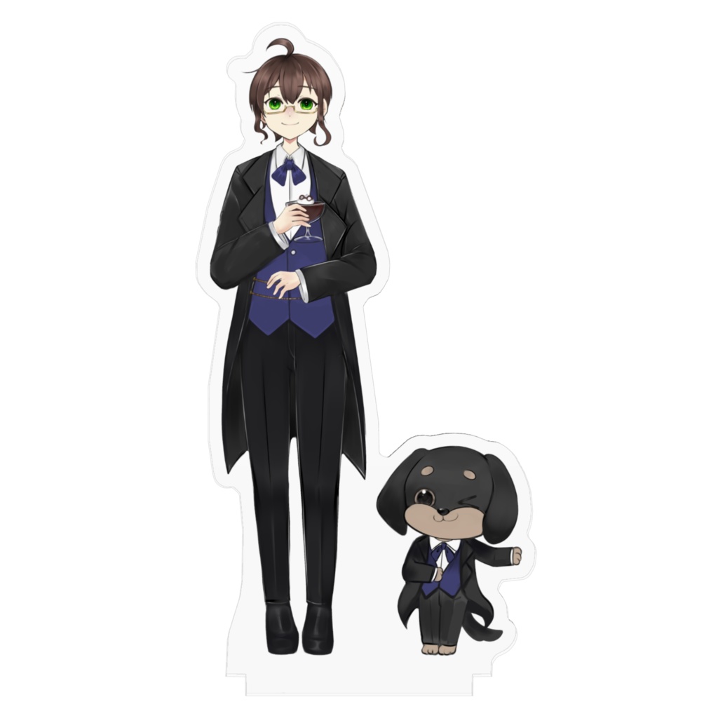 ちほう推しin富山オリジナルアクリルフィギュア『白黒りん』