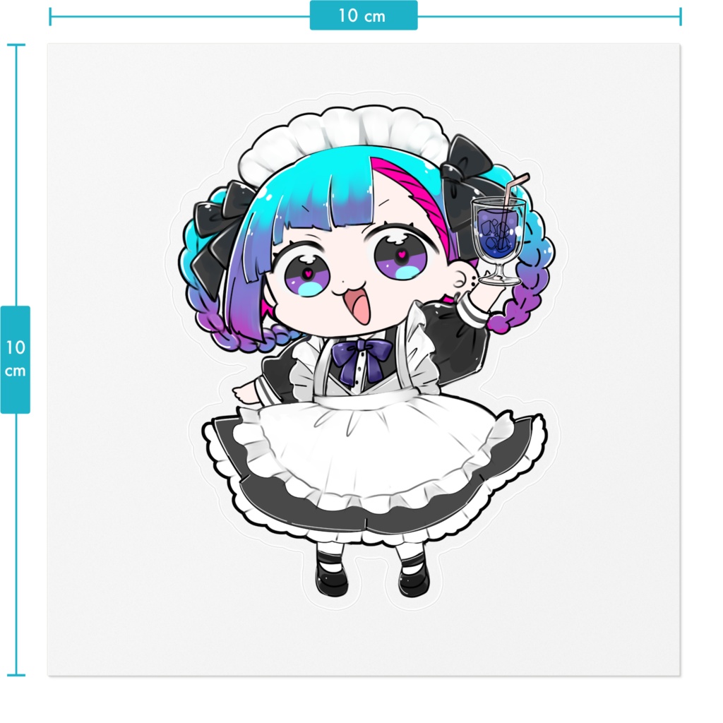 ちほう推しin富山オリジナルステッカー『響夜極光』